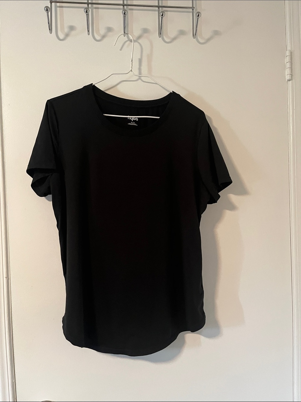 Women Black Crew Neck T-Shirt - Unbranded